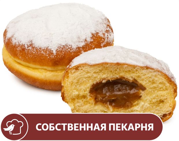 Пончик АШАН с вареной сгущенкой, 4x70 г