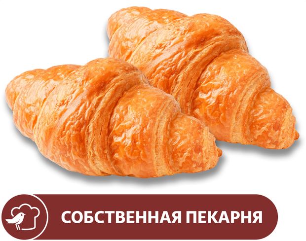 Круассан АШАН с кремовой начинкой, 65 г х 2 шт