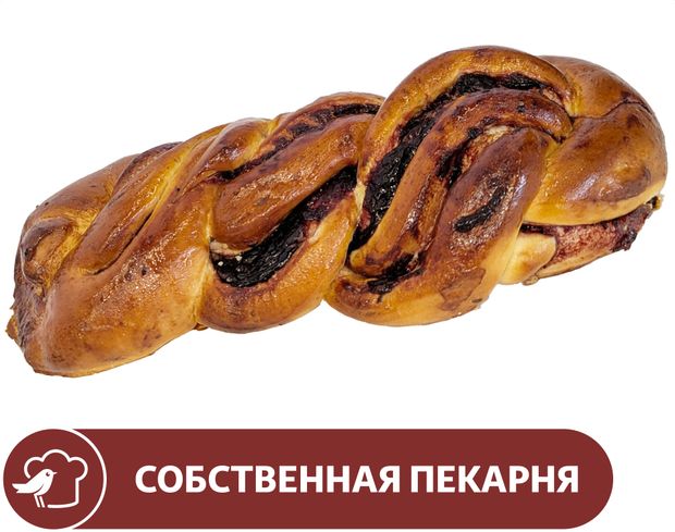 Рулет сдобный АШАН с джемом из черной смородины 200 г 75₽