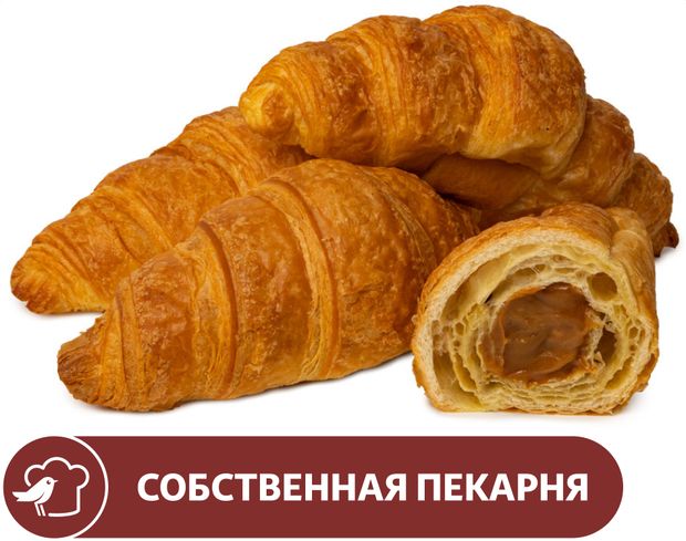 Круассан АШАН с вареной сгущенкой, 65 г х 4 шт