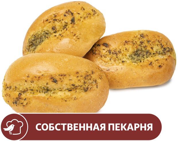 Пампушка АШАН с чесноком, 30 г