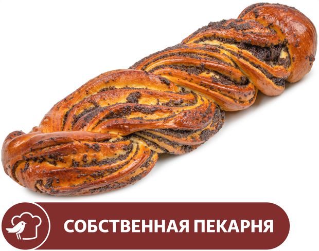 Рулет АШАН сдобный с маком 200 г 75₽