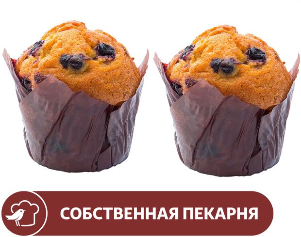 Маффин АШАН с черной смородиной 2х90 г 125₽