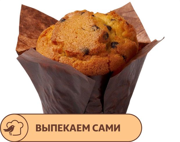 Маффин АШАН лимонный с кондитерской крошкой, 120 г