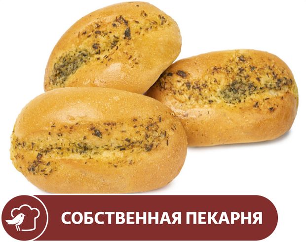 Пампушка АШАН с чесноком, 30 г х 6 шт
