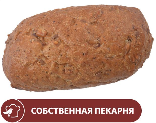 Булочка АШАН со злаками, 60 г
