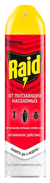 Аэрозоль от ползающих насекомых Raid, 300 мл