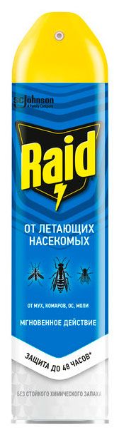 Аэрозоль от летающих насекомых Raid, 300 мл