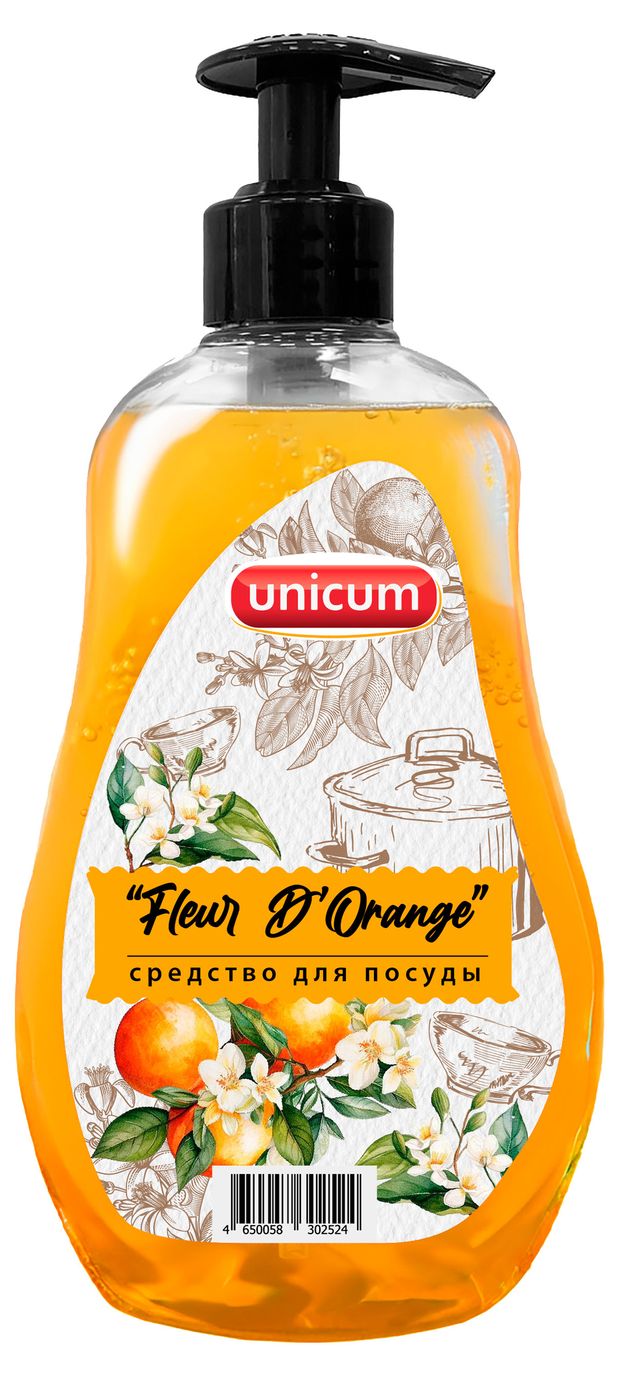 Средство для мытья посуды Unicum Fleur D'Orange, 550 мл