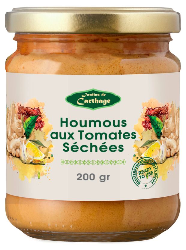 Хумус Jardins de Carthage с вялеными томатами Тунис, 200 г