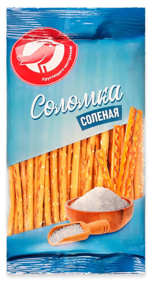 Соломка АШАН Красная птица соленая 100 г 20₽