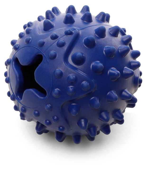 Игрушка для собак Triol Мяч с шипами из резины синий d 65 мм 174₽
