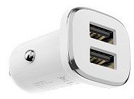 Автомобильное зарядное устройство Borofone BZ12 2 USB белое