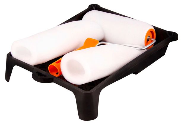 Набор Шабашка валик поролоновый 180 мм + ванночка + 2 шубки