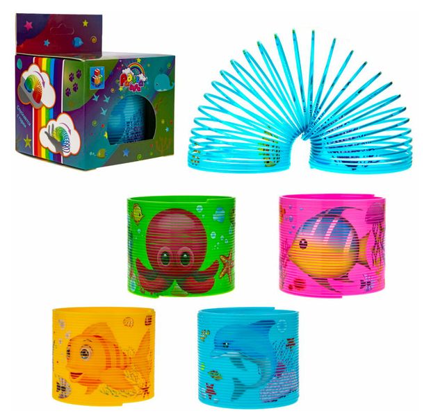 Игрушка антистресс 1TOY Пружинка Морские обитатели, 1 шт в ассортименте