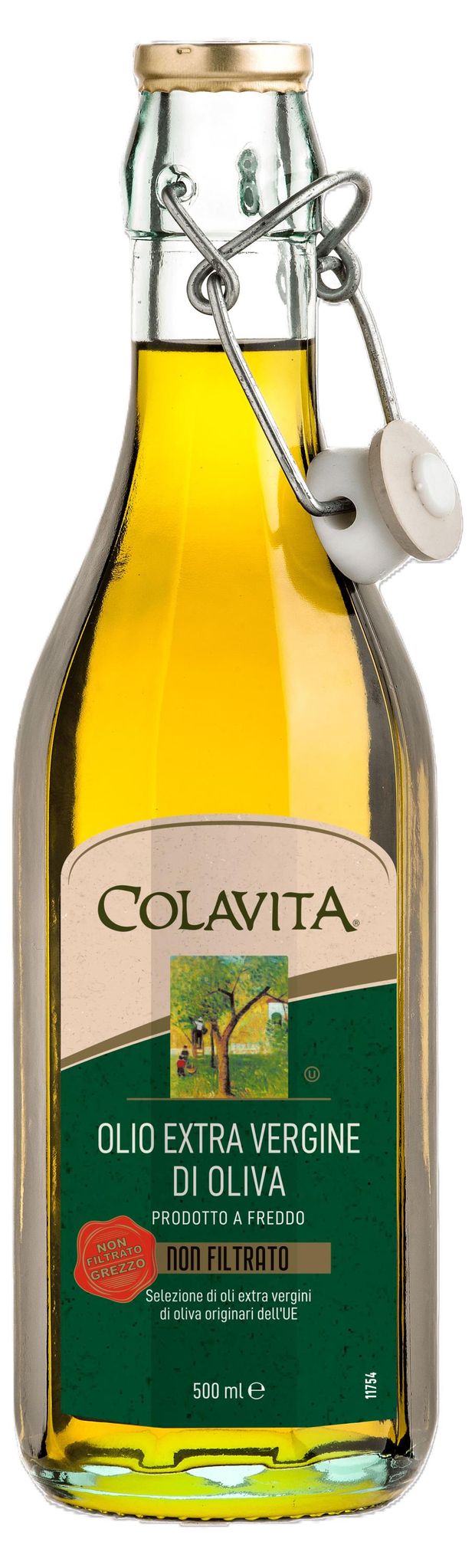 Масло оливковое Colavita Grezzo Extra virgin нерафинированное Италия, 500 мл