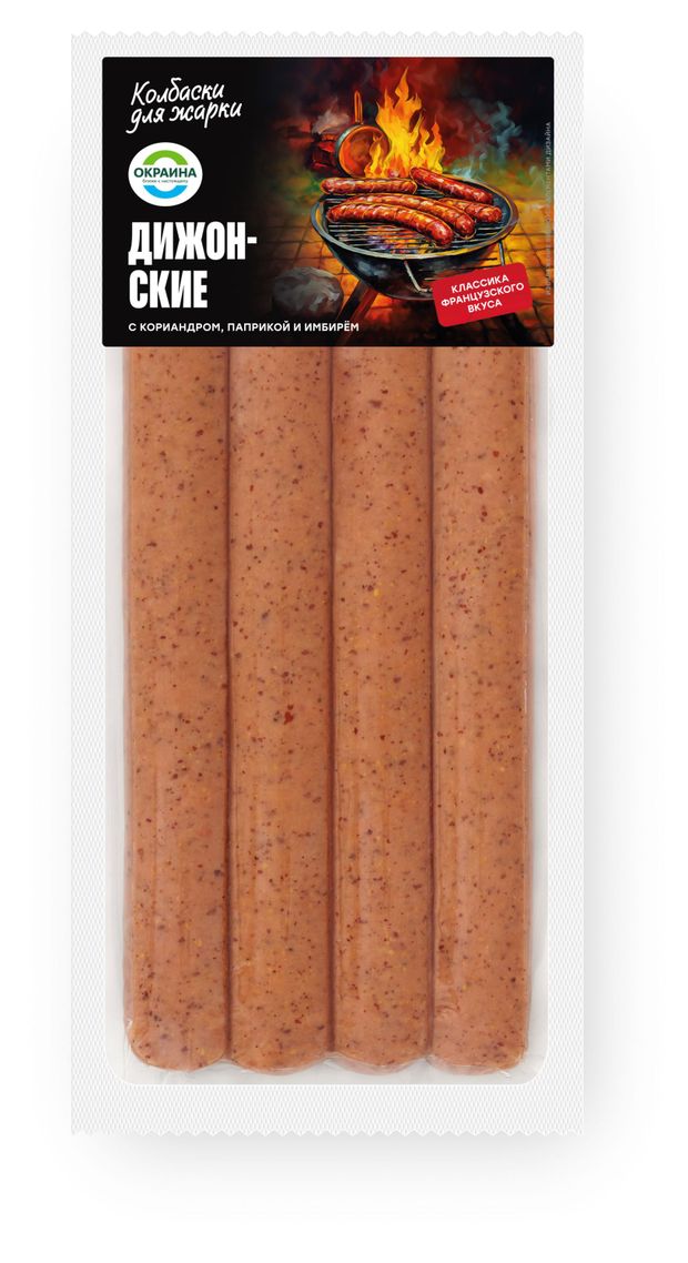 Колбаски Окраина Дижонские с кориандром паприкой и имбирем, 360 г