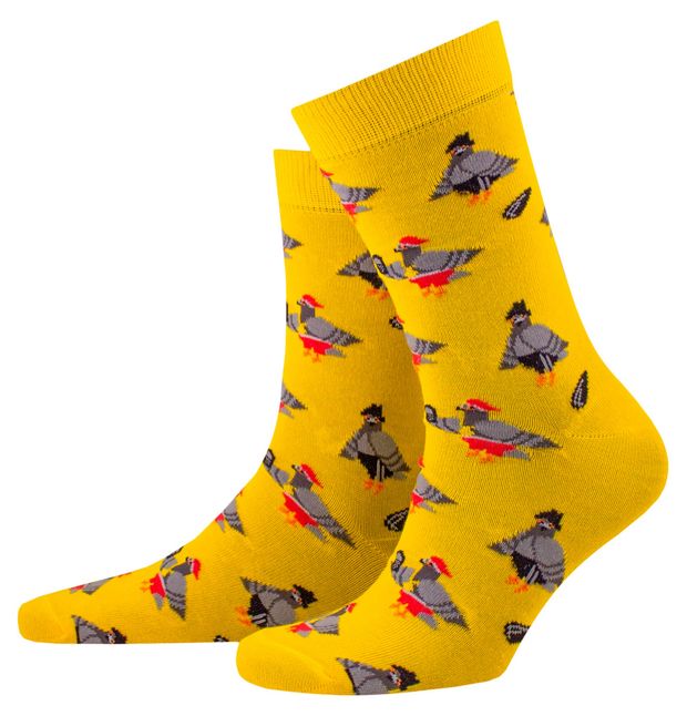 Носки мужские ТОП высокие желтые, р. 29-31