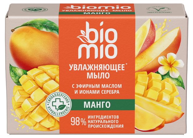 Мыло твердое BioMio Манго 90 г 120₽
