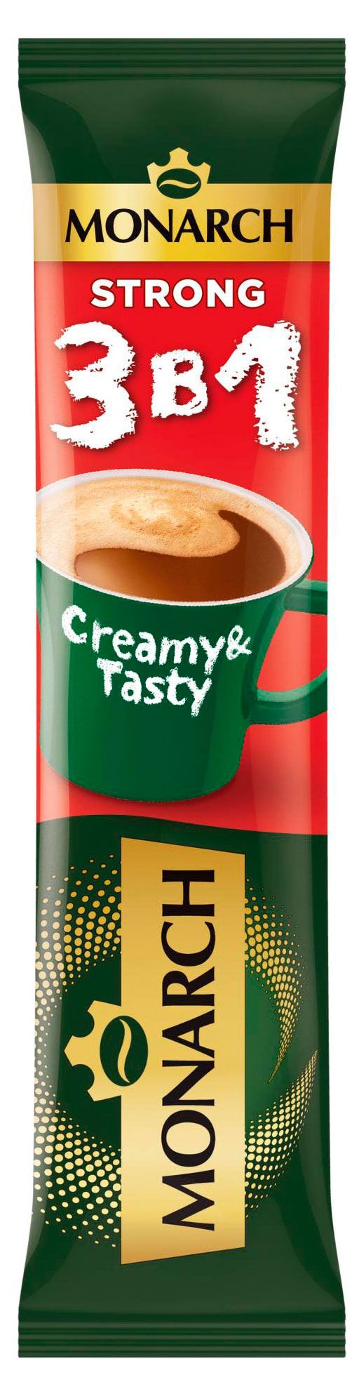 Jкофе растворимый MONARCH Крепкий 3в1 135 г 18₽
