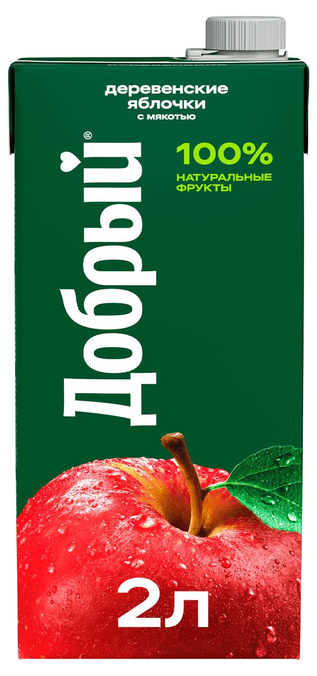Нектар Добрый Деревенские яблочки 2 л 198₽