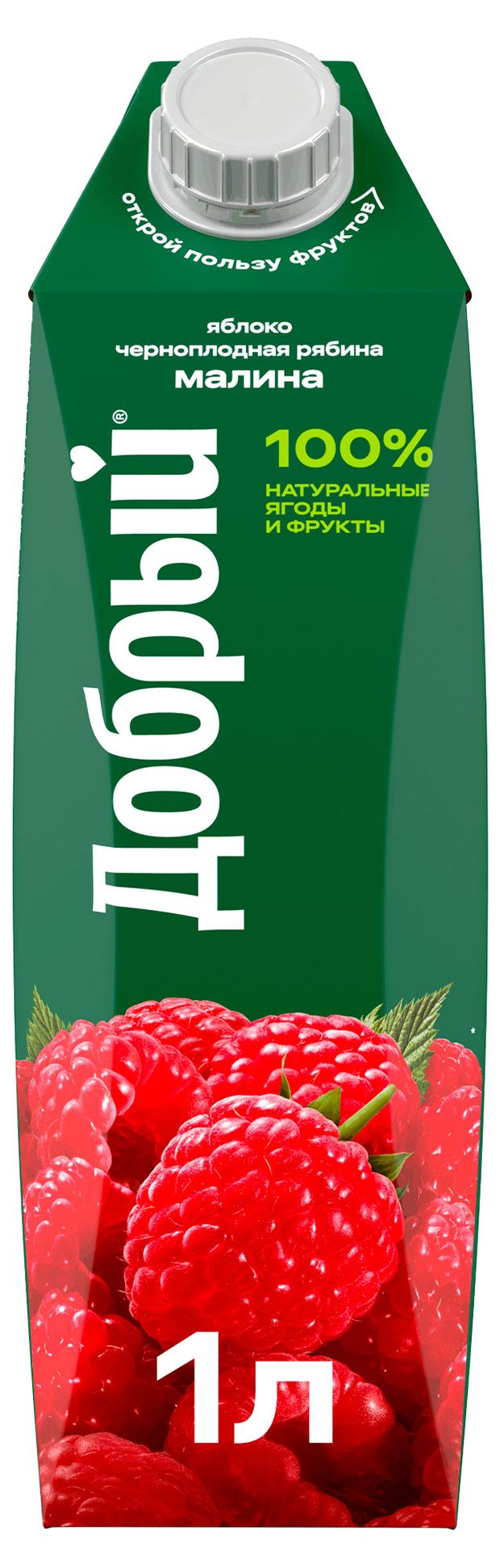 Нектар Добрый Яблоко-Малина-Рябина, 1 л