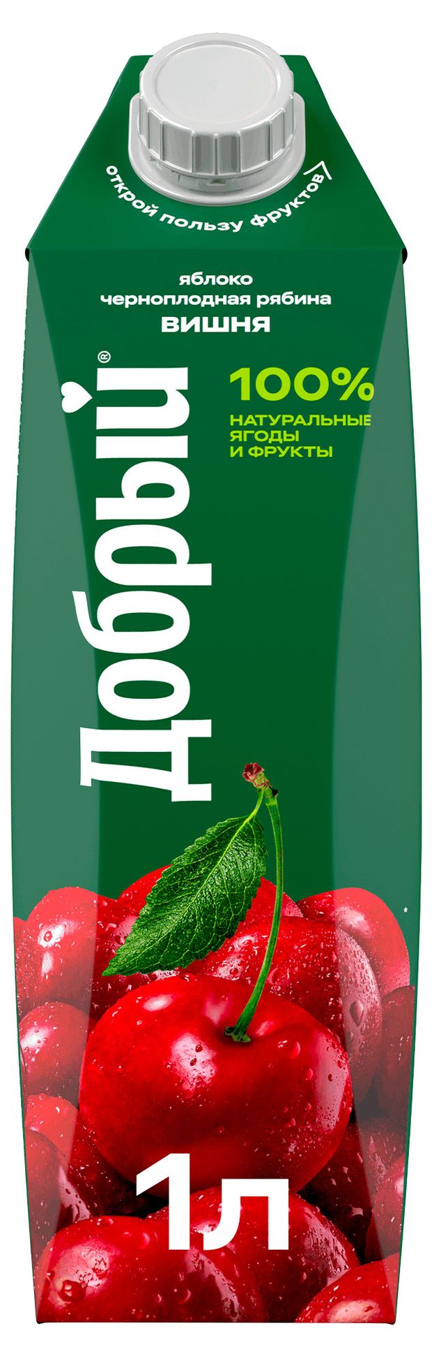 Нектар Добрый Яблоко-Рябина-Вишня, 1 л