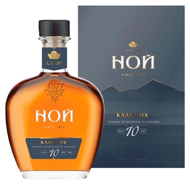Коньяк НОЙ Классик 10 лет Армения, 0,5 л