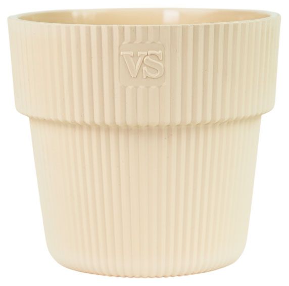 Горшок VipSet с дренажной системой Алемар крем 8,2 л, 1 шт