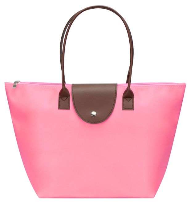 Сумка женская складная розовая 400₽