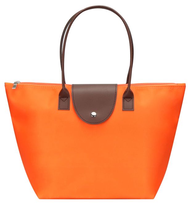 Сумка женская складная оранжевая 400₽