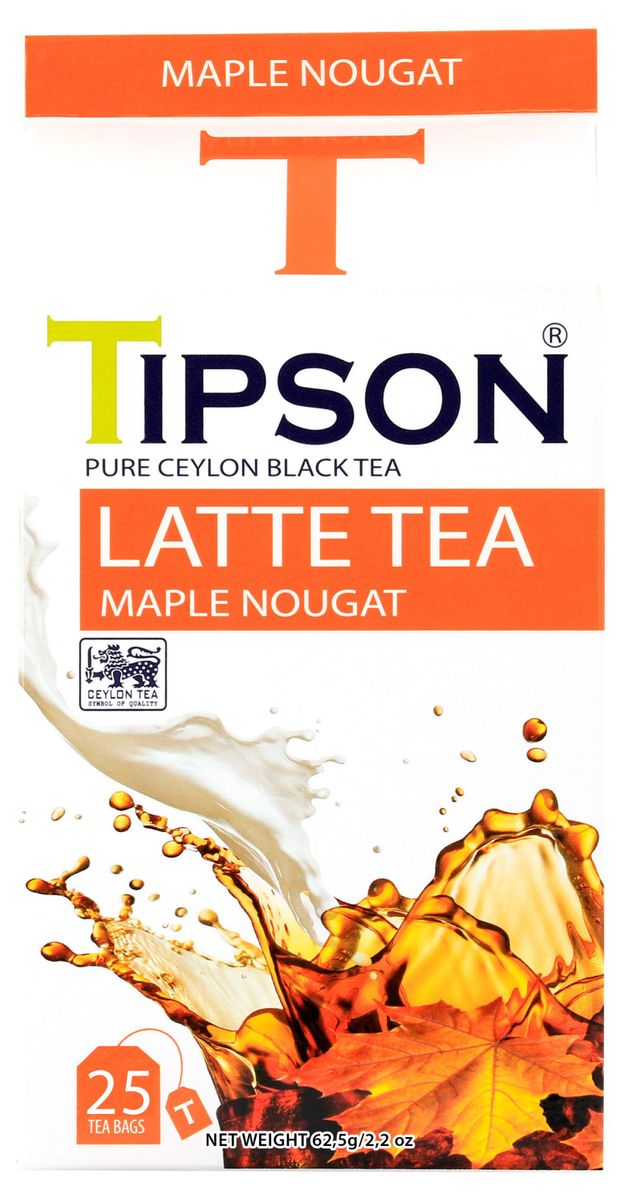 Чай черный Tipson Латте Кленовый Шри-Ланка 25 пакетиков 300₽