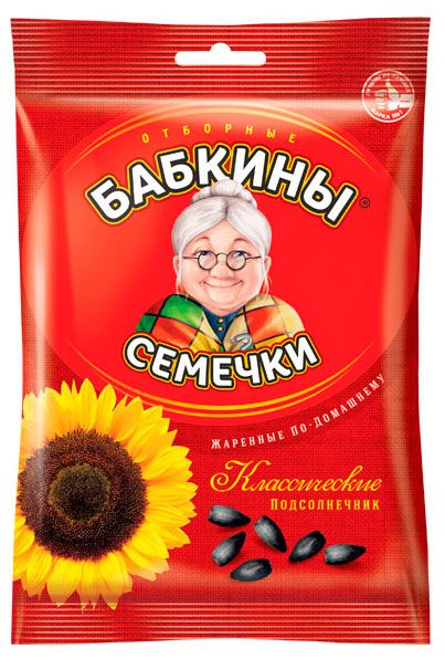 Семечки подсолнечника Бабкины семечки Классические обжаренные 190 г 80₽