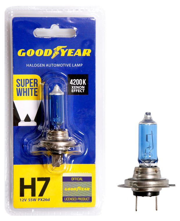 Лампа галогенная автомобильная Goodyear Н7 12V 55W PX2 500₽