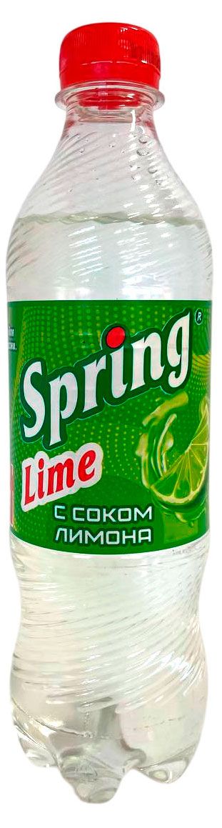 Напиток газированный Spring Lime с соком лимона, 0,5 л