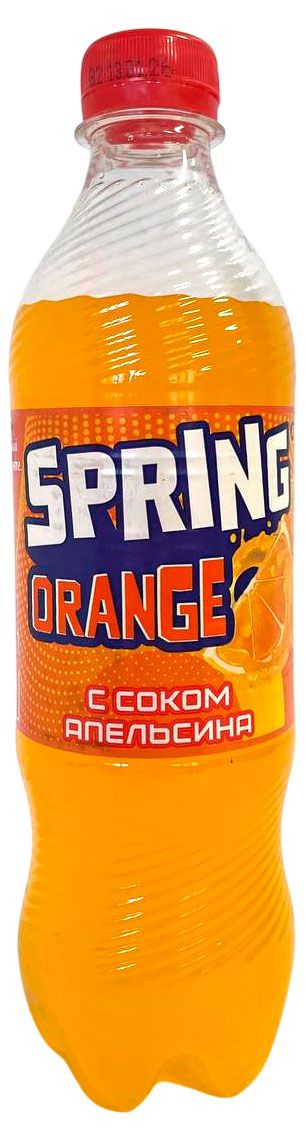 Напиток газированный Spring Orange с соком апельсина, 0,5 л