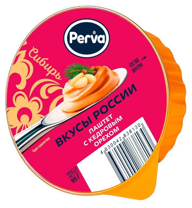 Паштет Perva с кедровым орехом, 95 г