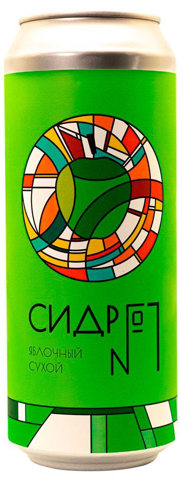 Сидр Дальняя дача 1 яблочный сухой, 450 мл