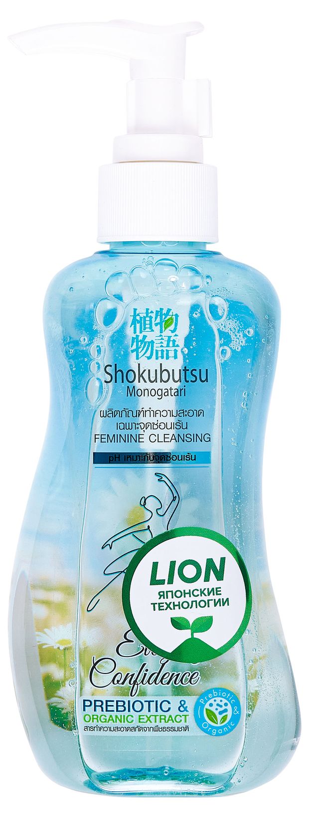 Гель-пена для интимной гигиены Lion Shokubutsu с алоэ вера и софорой, 150 мл
