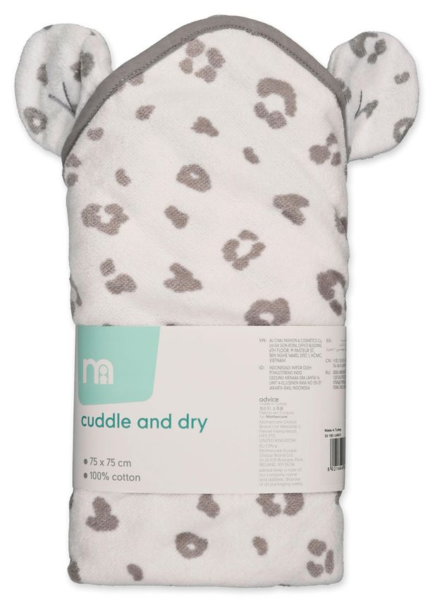 Полотенце Mothercare Леопард с капюшоном 75х75 см 1699₽