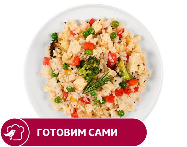 Рис АШАН с овощами по-азиатски вес 300₽