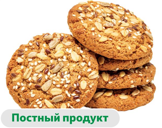 Печенье Хлебный Спас овсяное Злаковое ассорти, вес