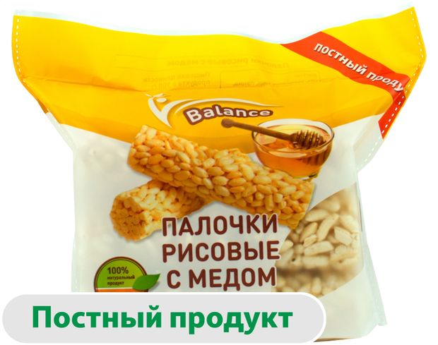 Палочки рисовые Lope-Lope с медом постные без дрожжей 70 г 68₽