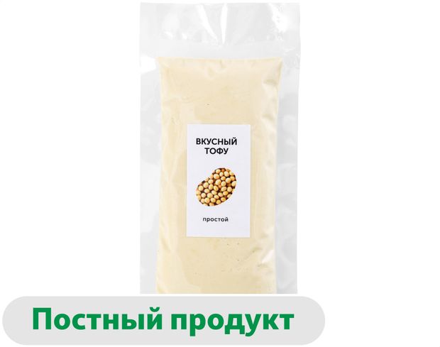 Сыр соевый растительный Вкусный тофу Тофу простой ЗМЖ, 120 г