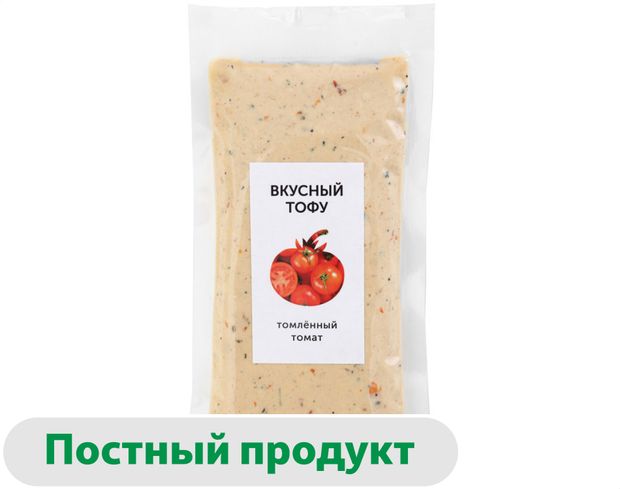 Сыр соевый растительный Вкусный тофу Тофу томленый томат ЗМЖ, 120 г