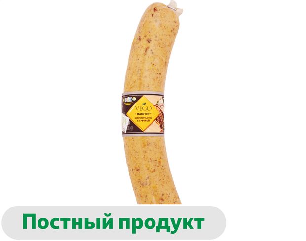 Паштет веганский постный Vego Vegan шампиньоны с гречкой охлажденный 300 г 540₽