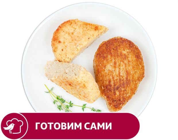 Котлеты АШАН рыбные из минтая в панировке вес 85₽