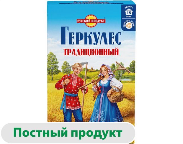 Хлопья овсяные Геркулес Традиционный, 500 г