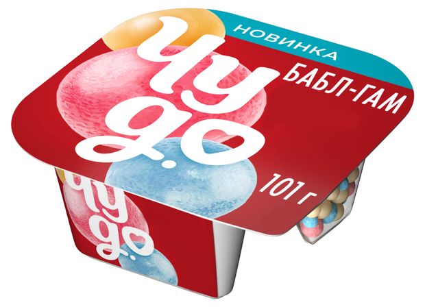 Йогурт Чудо Бабл-гам со злаковыми шариками 4 БЗМЖ 101 г 75₽