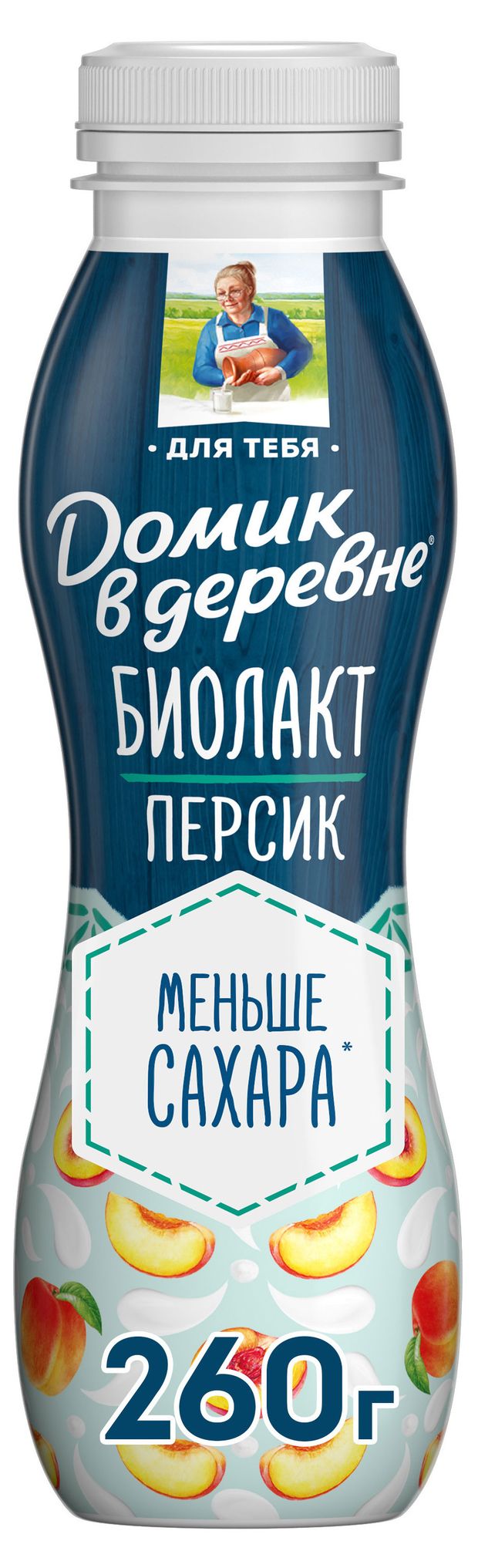 Биолакт Домик в деревне персик 21 БЗМЖ 260 г 50₽